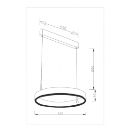 Светодиодный подвесной светильник Moderli V2453-PL Straight LED*39W