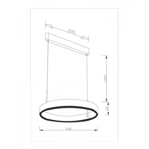 Светодиодный подвесной светильник Moderli V2453-PL Straight LED*39W