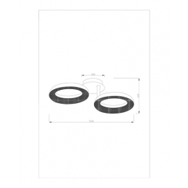 Светодиодный потолочный светильник Moderli V2461-CL Smooth LED*18W