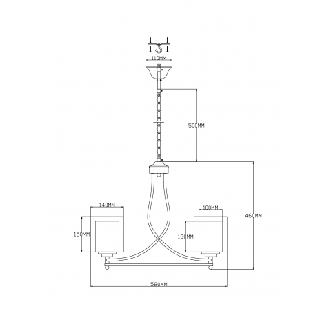 Люстра подвесная Moderli V2522-5P Maximilian 5*E27*60W