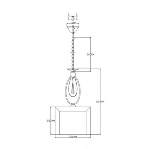 Подвесной светильник Moderli V2580-1P Dark 1*E14*60W