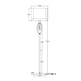 Торшер Moderli V2581-1F Dark 1*E27*60W