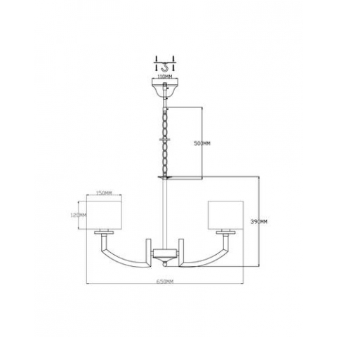 Люстра подвесная Moderli V2590-5P Saudy 5*E14*60W