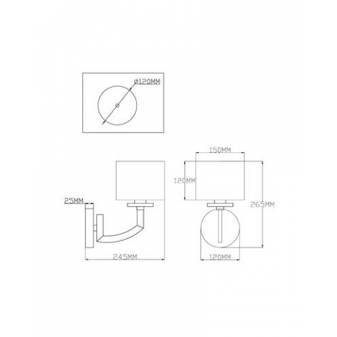 Бра Moderli V2591-1W Saudy 1*E14*60W