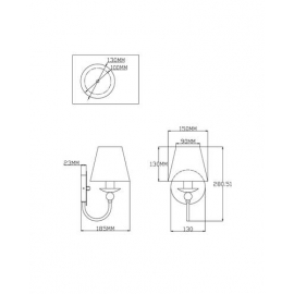 Бра Moderli V2610-1W Feels 1*E14*60W