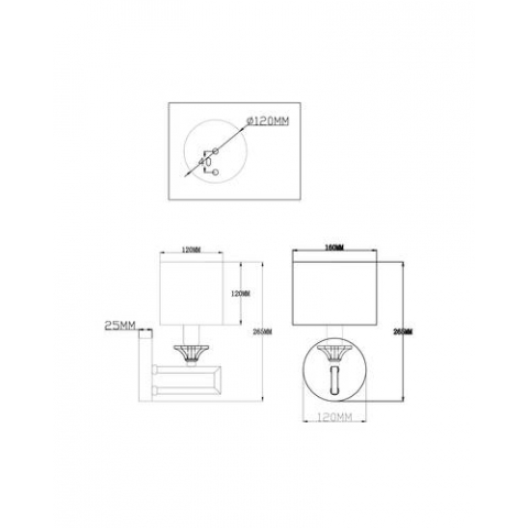 Бра Moderli V2620-1W Katar 1*E14*60W