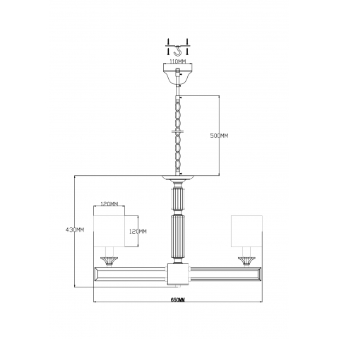 Люстра подвесная Moderli V2622-5P Katar 5*E14*60W