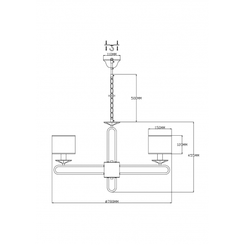 Люстра подвесная Moderli V2632-8P Celestia 8*E14*60W