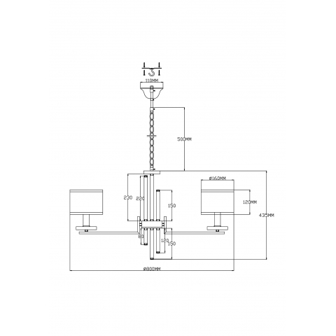 Люстра подвесная Moderli V2643-8P Trio 8*E14*60W