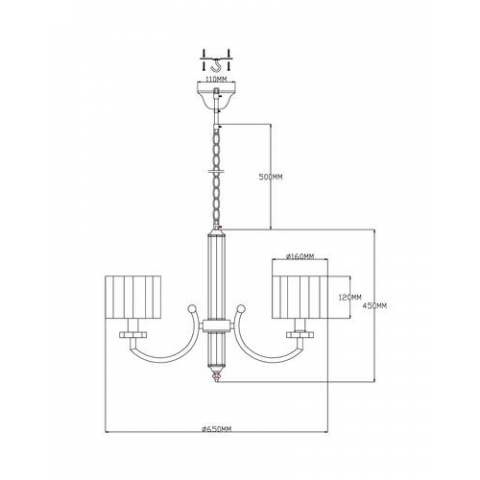 Люстра подвесная Moderli V2652-5P Claim 5*E14*60W