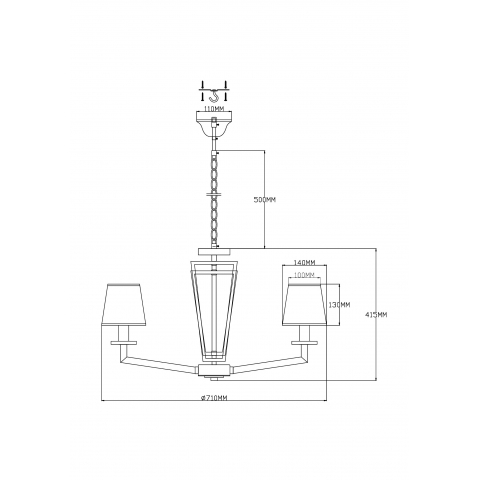 Люстра подвесная Moderli V2671-6P Anna 6*E14*60W