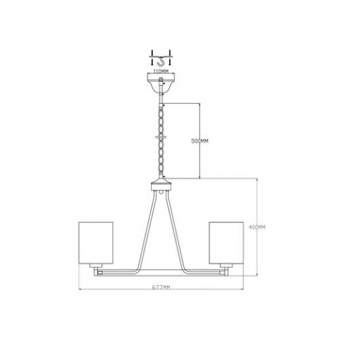 Люстра подвесная Moderli V2682-6P Viola 6*E27*60W