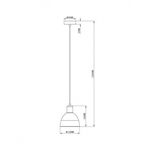 Подвесной светильник Moderli V2711-1P Irene 1*E27*60W