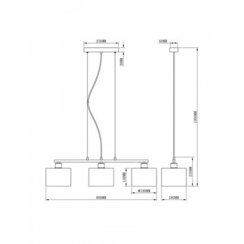 Подвесной светильник Moderli V2731-3P Room 3*E27*60W