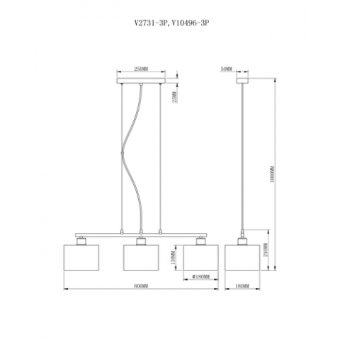 Люстра подвесная Moderli V10496-3P Room