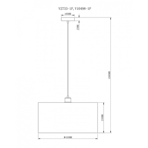 Светильник подвесной Moderli V10498-1P Room