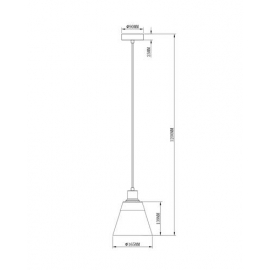 Подвесной светильник Moderli V2780-1P Brizzi 1*E27*60W