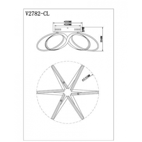 Светодиодная потолочная люстра с пультом Moderli V2782-CL Ello LED 140W