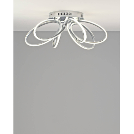 Светодиодная потолочная люстра с пультом Moderli V2782-CL Ello LED 140W