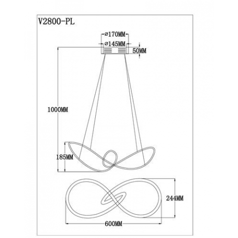 Светодиодная подвесная люстра с пультом Moderli V2800-PL Bloom LED 88W