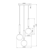 Подвесной светильник Moderli V2851-3P Host 3*E14*40W