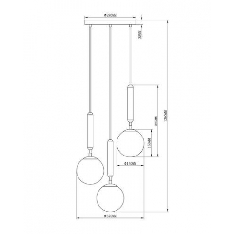 Подвесной светильник Moderli V2851-3P Host 3*E14*40W