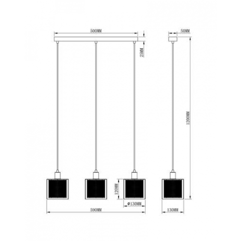 Подвесной светильник Moderli V2872-3P Suspent 3*E14*40W