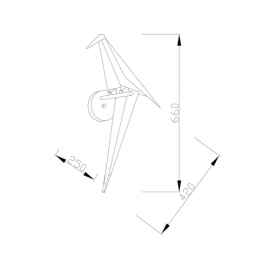 Бра светодиодное Moderli V3070-WL origami Birds 1*LED*6W