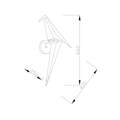 Бра светодиодное Moderli V3070-WL origami Birds 1*LED*6W