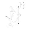 Светодиодная настольная лампа Moderli V3074-1TL origami Birds 1*LED*6W