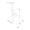Подвесной светодиодный светильник Moderli V3076-1CL origami Birds 1*LED*6W