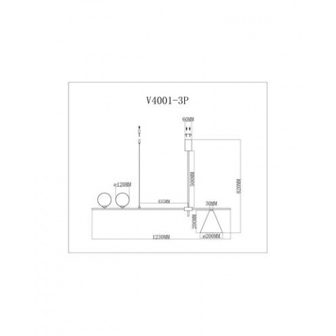 Подвесной светильник Moderli V4001-3P Holly