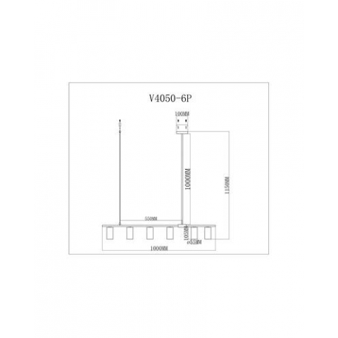 Подвесной светильник Moderli V4050-6P Kristen
