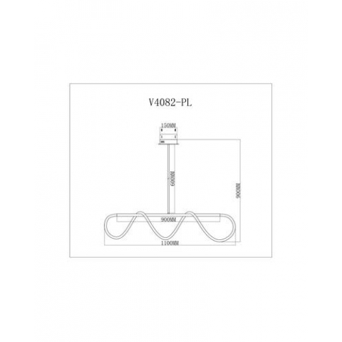 Подвесной светодиодный светильник Moderli V4082-PL True