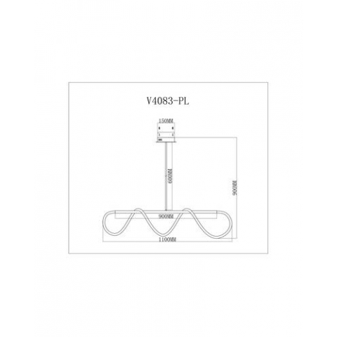 Подвесной светодиодный светильник Moderli V4083-PL True