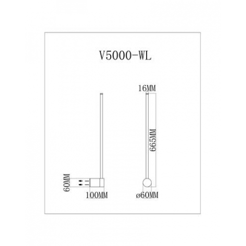 Настенный светодиодный светильник Moderli V5000-WL Ricco