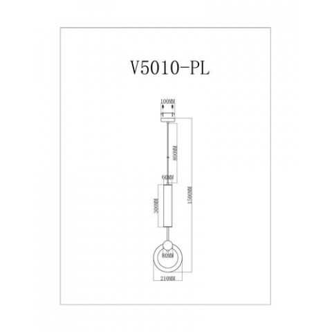 Светодиодный подвесной светильник Moderli V5010-PL Richard