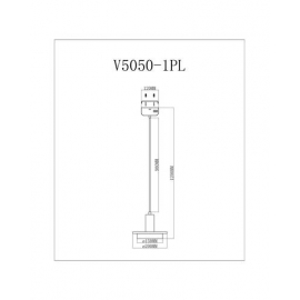 Светодиодный подвесной светильник Moderli V5050-1PL Solumn