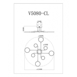Светодиодная люстра на штанге Moderli V5080-CL Arista