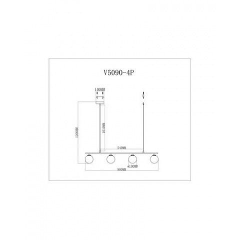 Подвесной светильник Moderli V5090-4P Lingdal