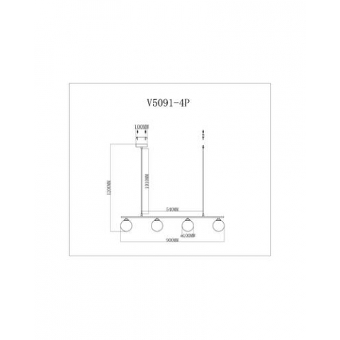 Подвесной светильник Moderli V5091-4P Lingdal
