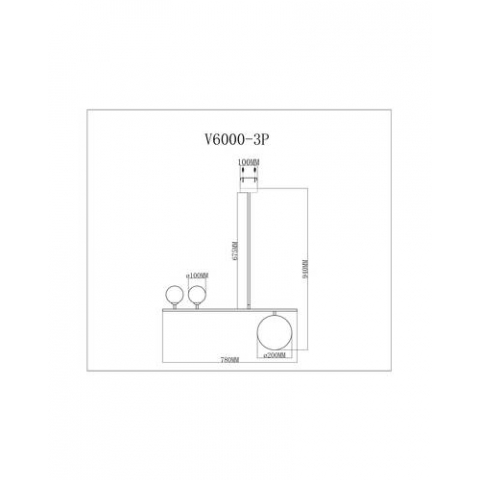Подвесной светильник Moderli V6000-3P Sheman