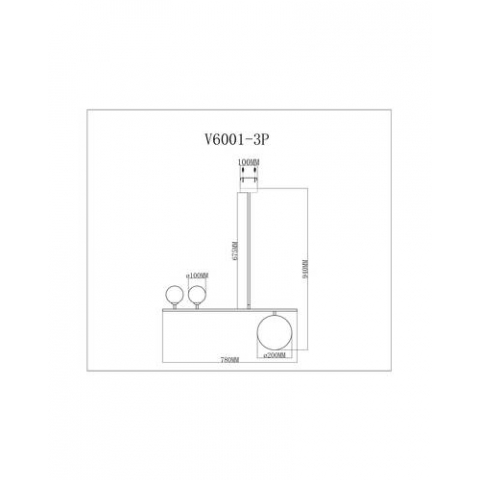 Подвесной светильник Moderli V6001-3P Sheman