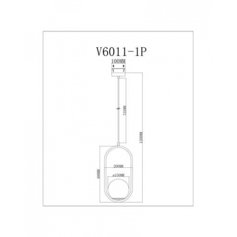 Подвесной светильник Moderli V6011-1P Klaster