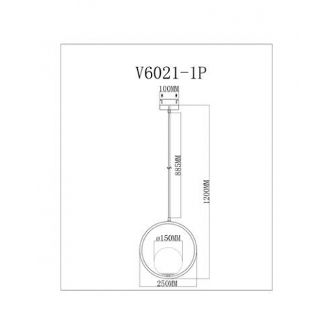 Подвесной светильник Moderli V6021-1P Barocco