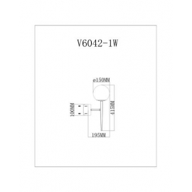 Бра Moderli V6042-1W Scrumbel