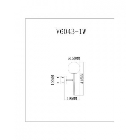 Бра Moderli V6043-1W Scrumbel