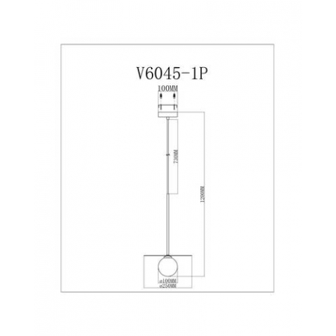 Подвесной светильник Moderli V6045-1P Scrumbel