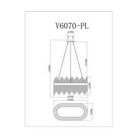 Светодиодный подвесной светильник Moderli V6070-PL Diadem