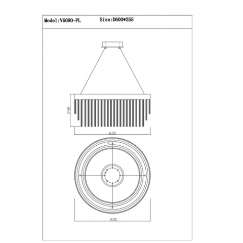 Люстра подвесная Moderli V6080-PL Briol